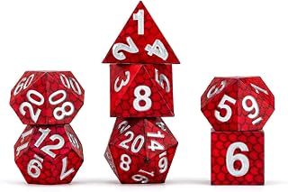 FanRoll Dragon StormTM Silicone Dice Set: Red Dragon Scales