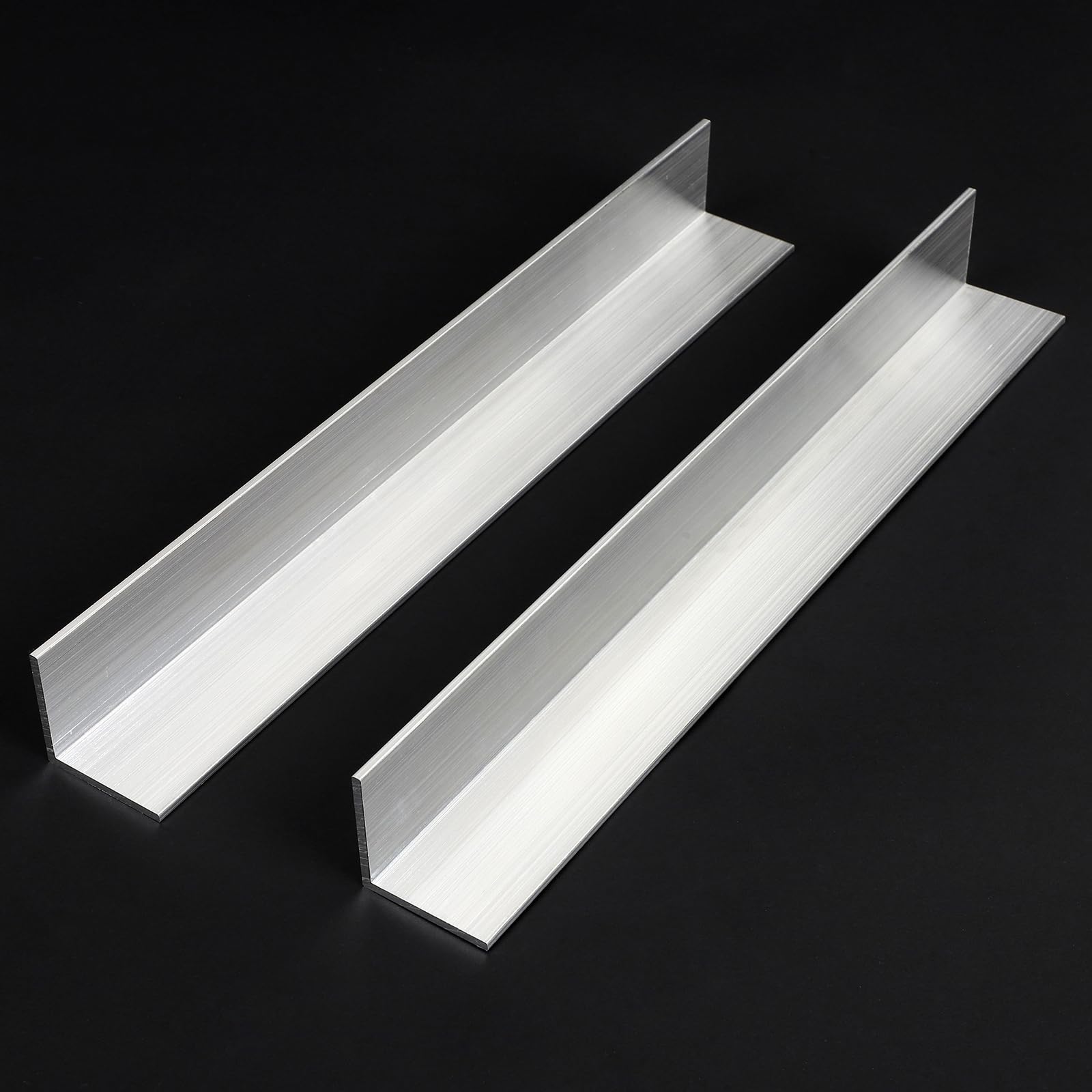 2 PCS 1.5" x 1.5"x 1/8" Aluminum Angle 6061, 13 in Long Aluminum Angle Stock, T6511 Mill Stock, 3mm Thick
