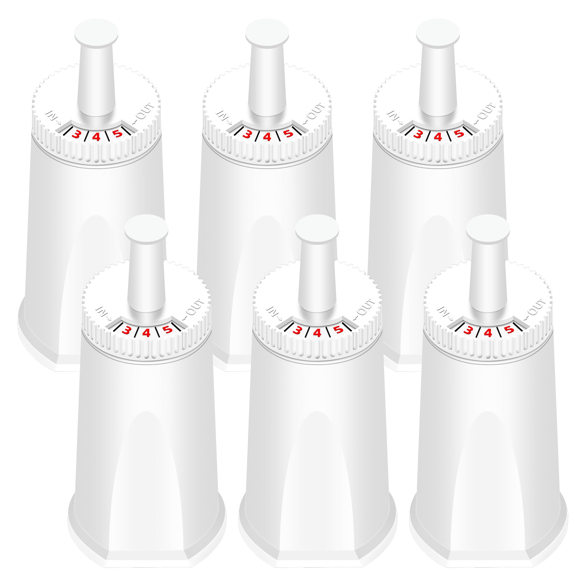 Upgraded 6 Pack Replacement Water Filter for Breville Barista Touch Espresso Machine BES880 BES881, Barista Pro BES878, Oracle Touch BES990, Oracle BES980, Dual Boiler BES920 by APPLIANCEMATES