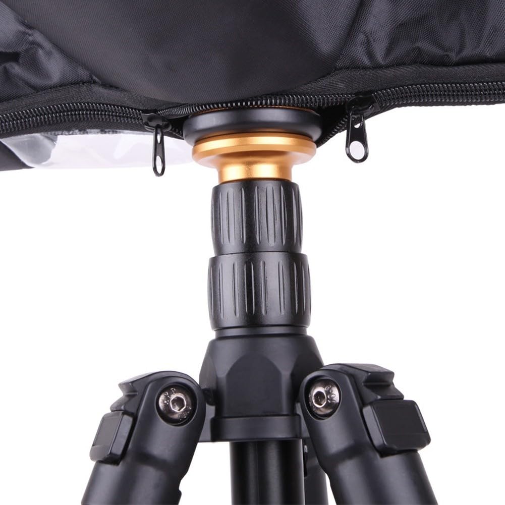 Cubierta impermeable para cámara réflex digital y sin espejo, PVC impermeable para protección con fácil acceso a los controles, para compacto y portátil, color negro