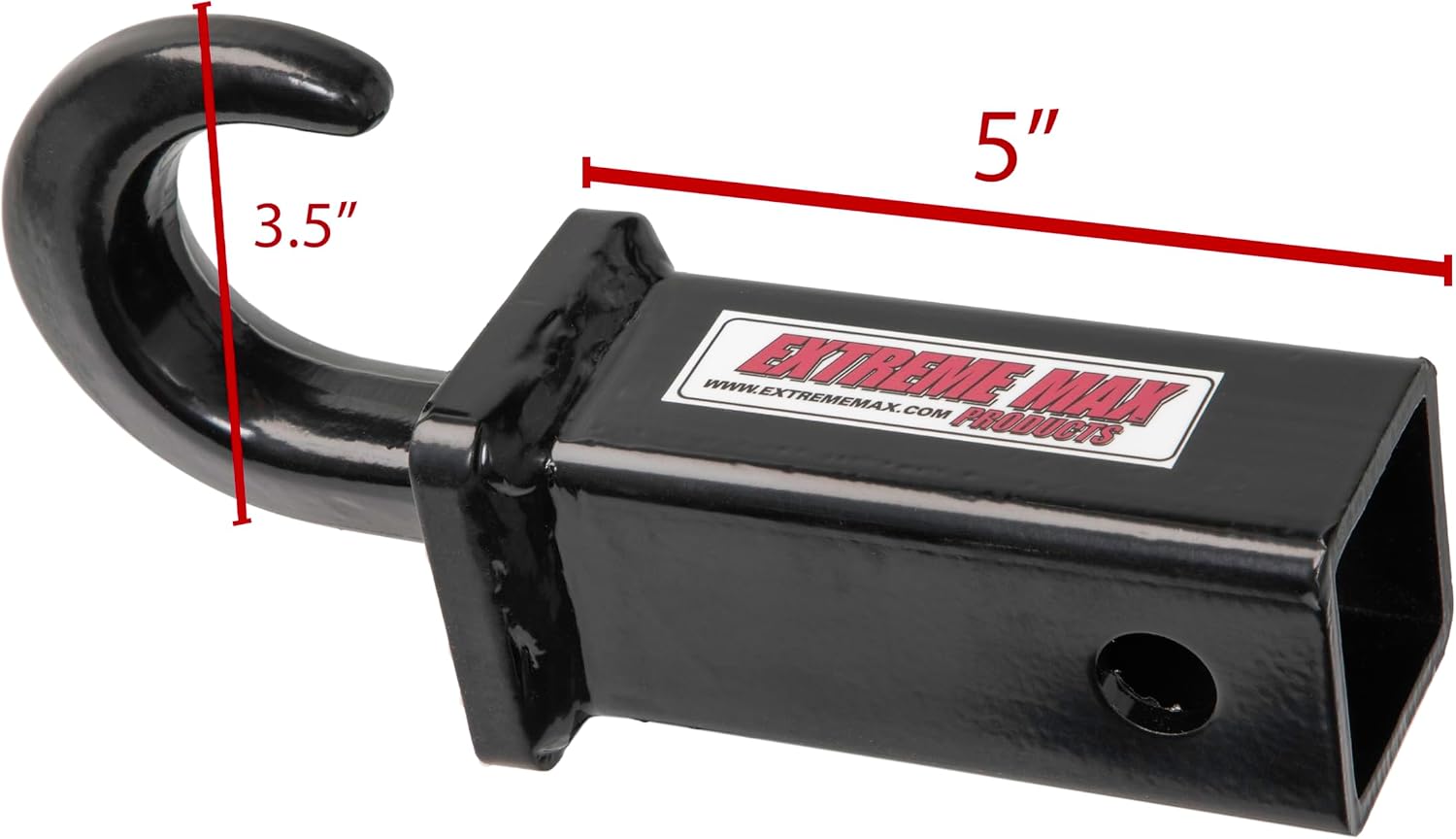 Extreme Max 5001.6529 Receiver Mount Tow Hook for 2" Receiver - 10,000 lbs. GTW