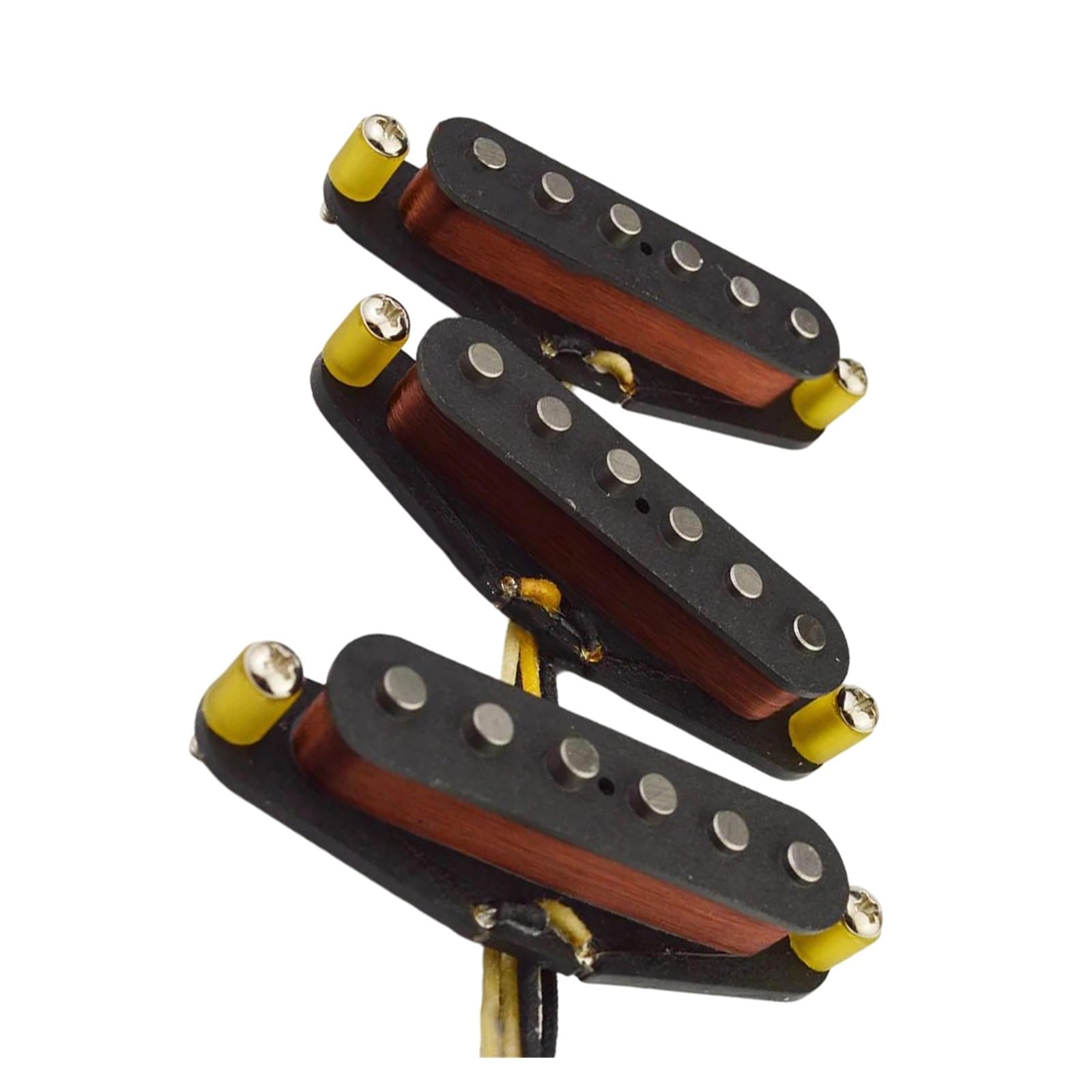 Retro Alnico 5 E Gitarren Tonabnehmer Set SSS Single Coil 5.6 K Blanker Emaillierter Draht