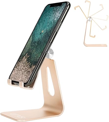 Miniatura 8 de Urmust Soporte ajustable para teléfono celular para soporte de escritorio, base, soporte compatible con iPhone 14 13 12 11 Pro Max Xs XR 8 X 7 6 6S