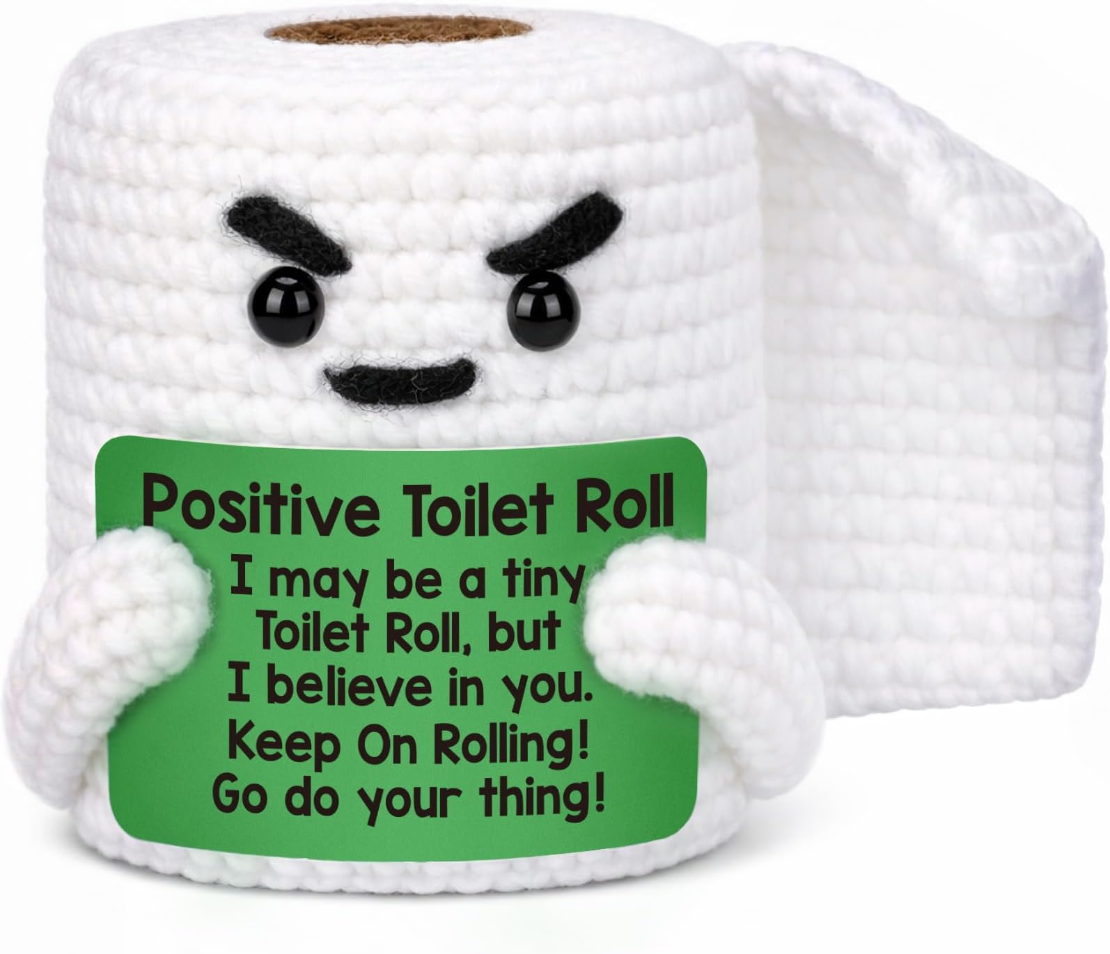 TuSuQing Funny Positive Crochet Animals Christmas Stocking Stuffers Gifts for Men Women Friend Brother Coworker Man Birthday Small Gag Handmade Knitted Cute Relaxing Gifts