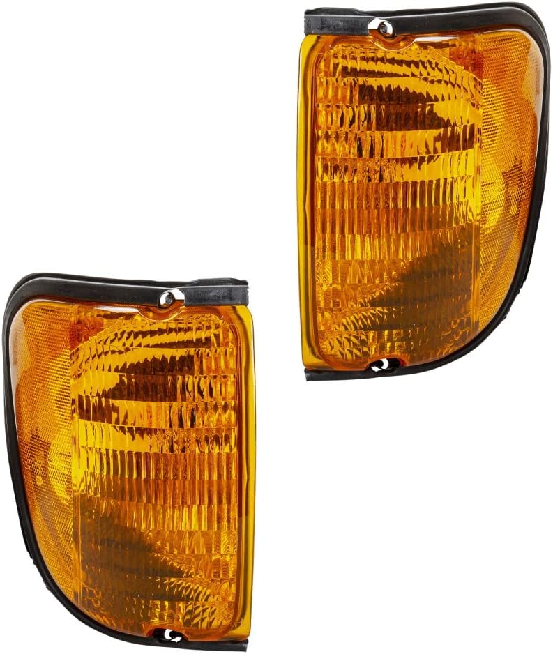 For Ford E-350/E-450 Super Duty 2004 2005 2006 2007 Side Marker Light Driver And Passenger Side | Pair | Plastic | Replacement For FO2520176, FO2521176 | 5C2Z13201AA, 5C2Z13200AA