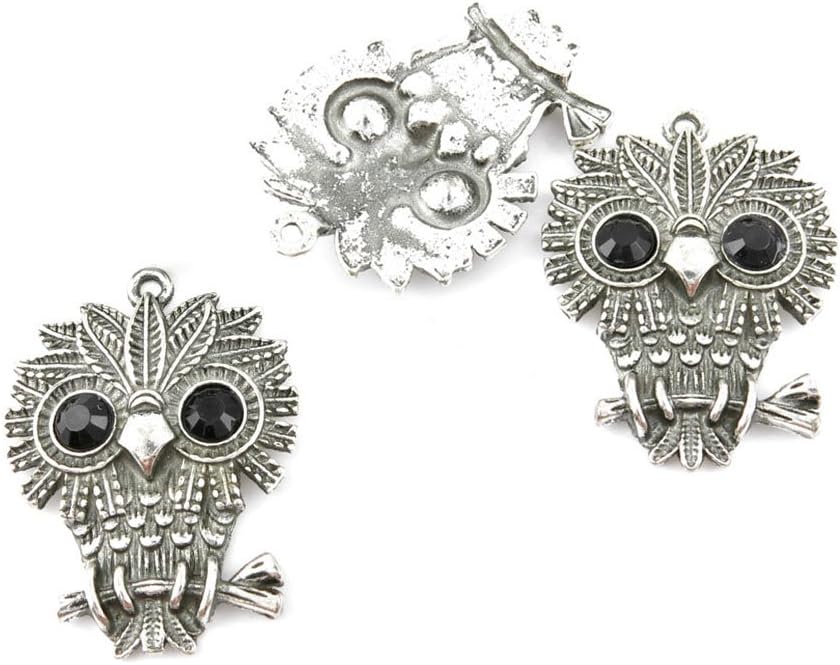 30 Pieces Jewelry Making Charms Retro Silver Tone for Necklace Pendant Bracelet Findings Vintage Bijoux Breloques Bulk 42285 Owl