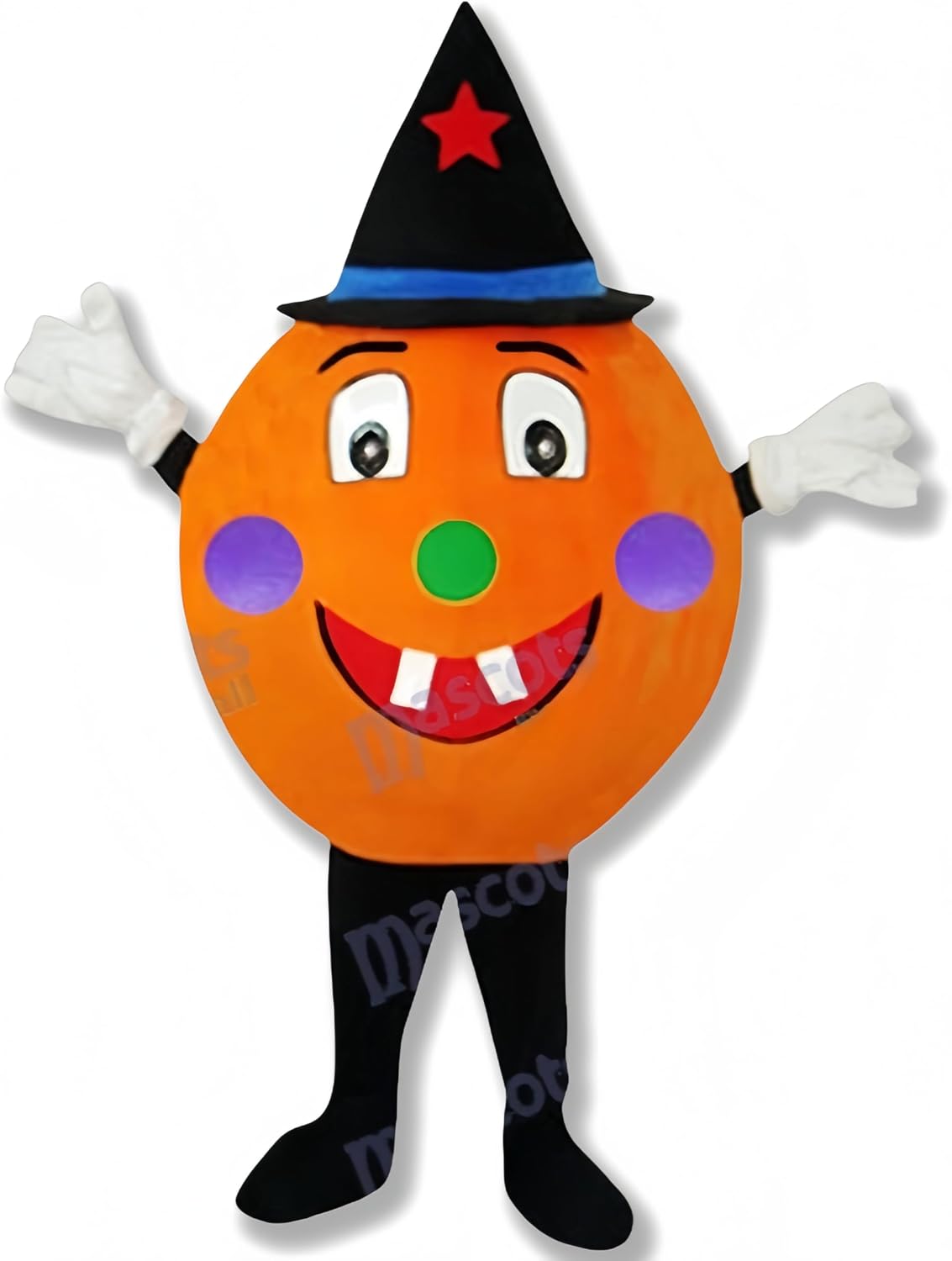 Orange Pumpkin Mascot Costume School - Sports Fan Gear for School Spirit, Cheerleader Accessories for Football, Homecoming