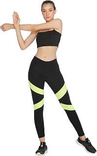 Imperative Gym wear Leggings Ankle Length Workout Color Block Pants | Stretchable Tights Sports Fitness Yoga Track Pants f... Price In India