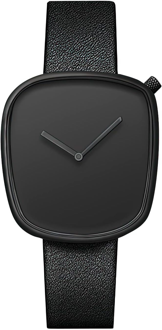 TOMIFashion Business Mens Quartz Wrist Watches Waterproof Square Stainless Watch Gifts for Him Students Women Husband Boyfriend