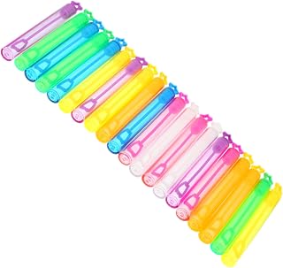 Toyvian 20pcs Empty Bottle of Homemade Bubbles Small Lawn Mower Bubbles Machine for Kids Outdoor Gifts Tiny Bubble Bottles Bubble Bottles with Wand Colorful Mini Bubbles Plastic Kids Toy