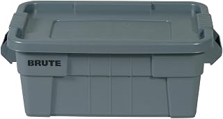 Rubbermaid Brute Tote, Gray, 27-7/8 X17-3/8 X10-11/16