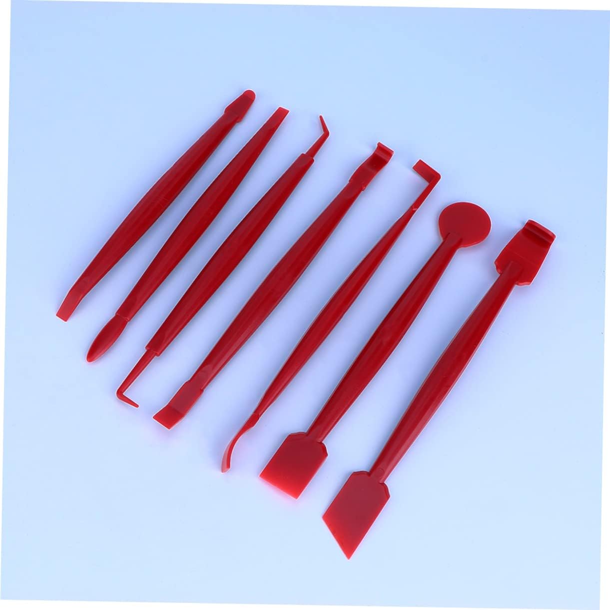Ciieeo 21Pcs Car Squeegee Film Cutter Window Tint Tool Kit Durable Vinyl Wrapping Flat Curved Surfaces Essential Auto Tinting Accessories Red