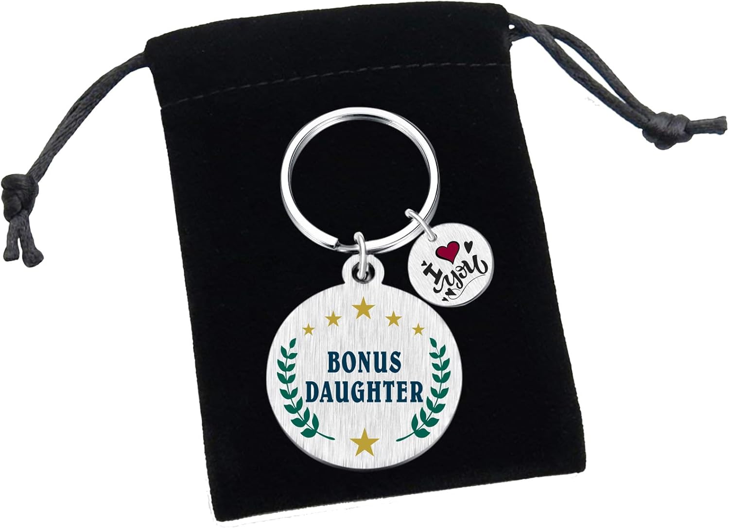 Yobent Bonus Daughter Gifts, I Love You Step Daughter Birthday Keychain Present, To My Proud Stepdaughter Key Chain Gift Ideas - Image 7