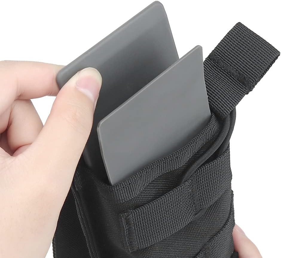 2pcs/Set Hunting Tactical Molle Vest Nylon Mag Magazine Pouch Insert Set Mag Carrier Clip