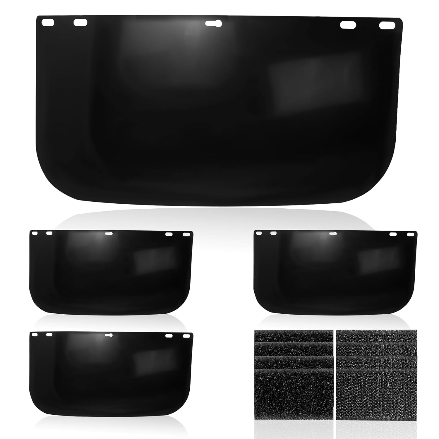 4 Pcs For Hobart 770580 Face Shield Replacement Lens,Suitable for Face Shield for Grinding and Cutting, Tinted Full Face Shield - 15.5'' x 8'' Welding Shield