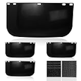 Gfdoso 4 Pcs For Hobart 770580 Face Shield Replacement Lens,Suitable for Face Shield for Grinding and Cutting, Tinted Full Face Shield - 15.5'' x 8'' Welding Shield