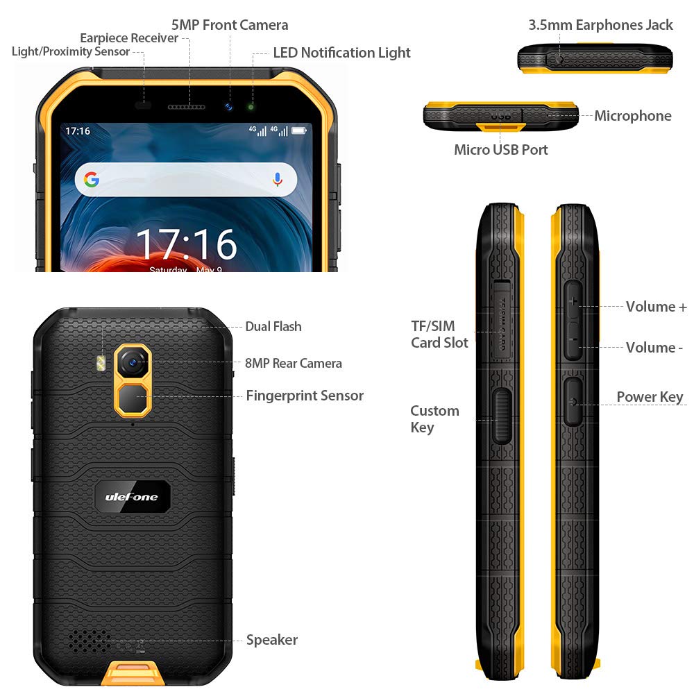 Amazon.com: Rugged Smartphones Unlocked 4G Ulefone Armor X7 Pro