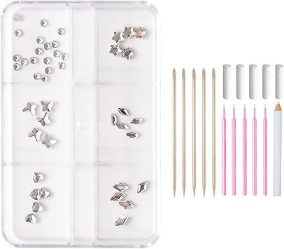 Colorful DIY Dental Jewelry Stylish Tooth Ornaments with Box Sparkling Tooth Gems Stones for Enthusiasts