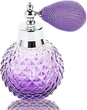 100ml Vintage Crystal Glass Atomizer Perfume Bottle Spray Clear Lady Gift Glass Perfume Bottle Purple