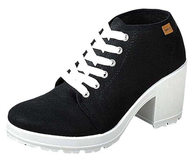 block heel sneakers