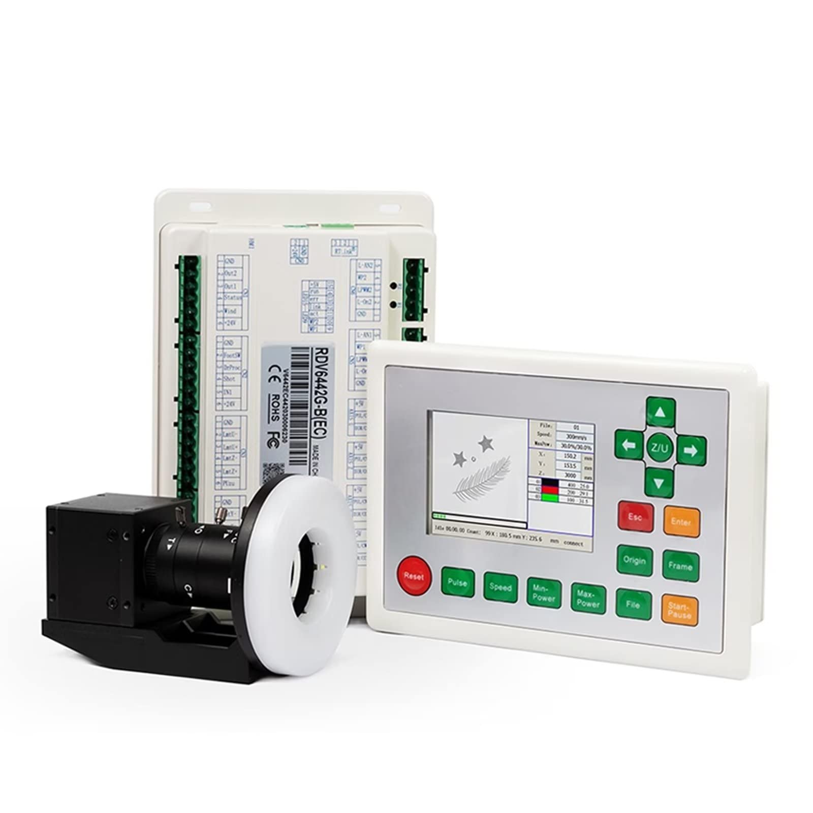 Ruida RDV6442G CCD CO2 Laser Controller Small Vision Laser Cutting & Engraving Control System Mark Point Cutting Engraver Machines