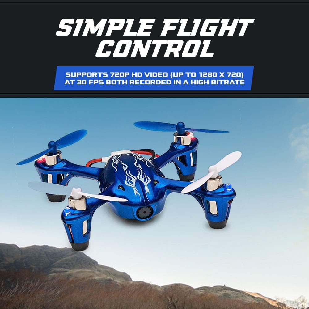 Tekstra Hubsan X4 H107C Mini Micro Drone for Kids, 720P HD Camera, 6-Axis Gimbal Adjustable Sensitivity, Modes Function, Small Quadcopter, Best Gifts