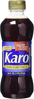 Karo Dark Corn Syrup 0g High Fructose Gluten Free 16 Oz. Pack Of 3.