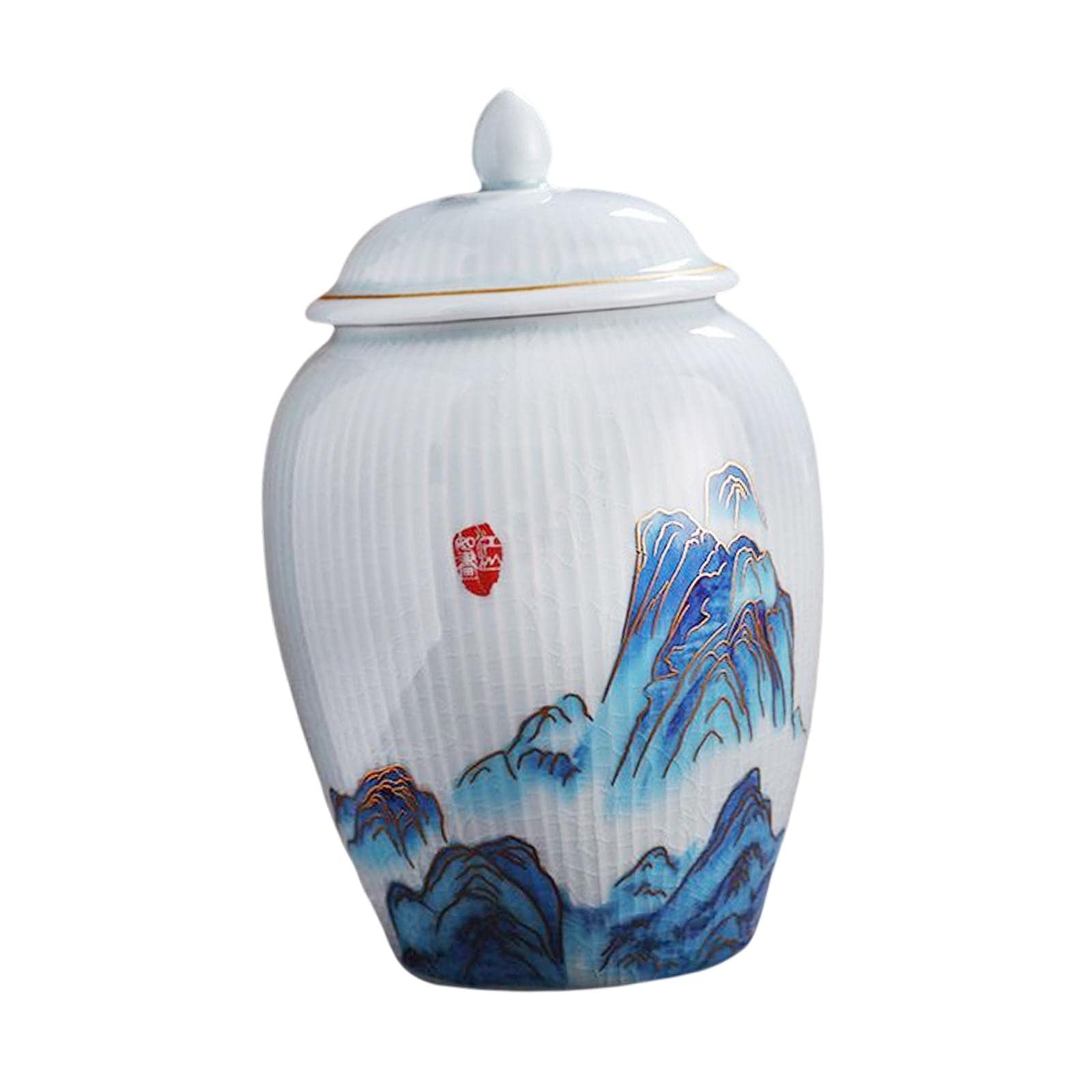 唐草の茶筒シノワズリ中国茶台湾茶紅茶コーヒー豆茶葉密閉保存容器李朝