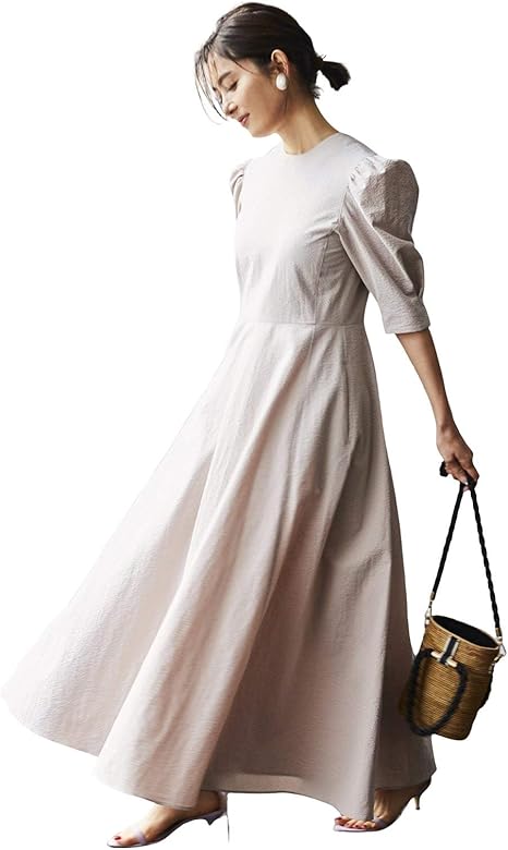 Amazon Co Jp イエナ Takako Shirasawa Ienaサッカーフレアワンピース 38 ナチュラル A 服 ファッション小物