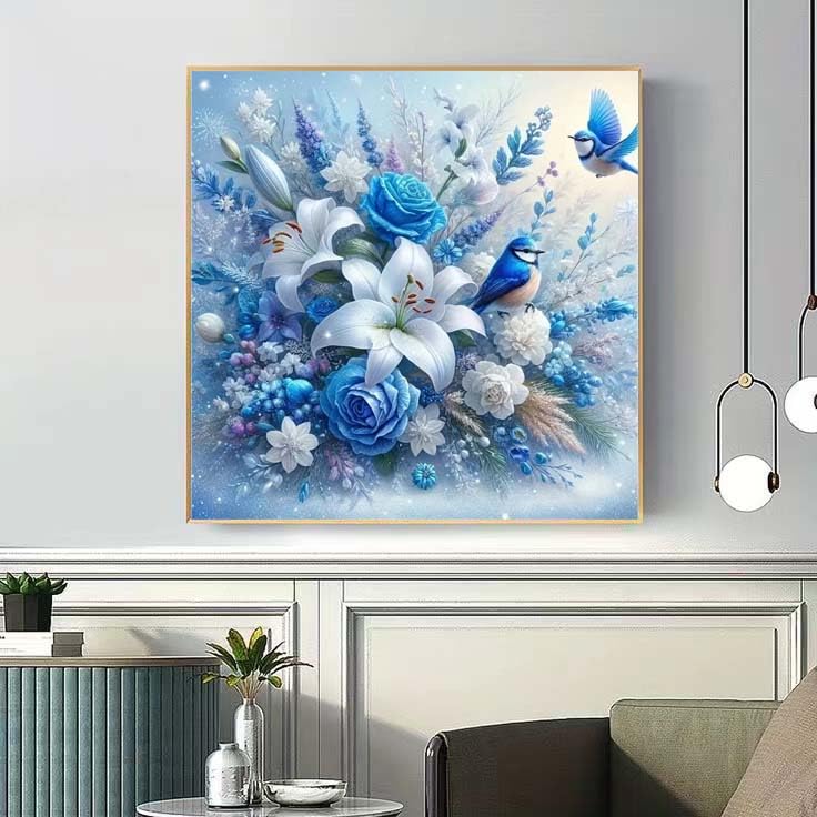 SHEGZHUC Pintura De Diamantes 30x40cm | Ángel Con Carro Y Flores | Diamantes Redondos Brillantes | Incluye Lienzo, Bolígrafo, Bandeja, Cera Y Pinzas | Sin Marco | Decoración De Pared