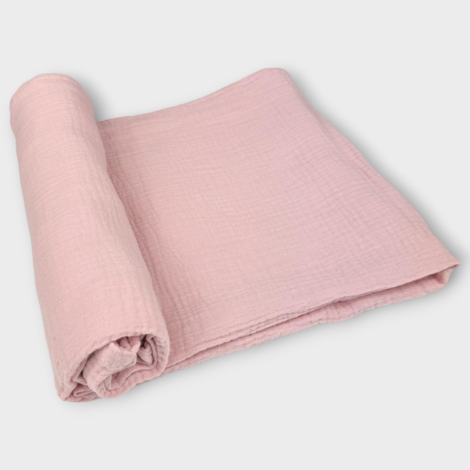 PLUMERI Swaddling Cloth 120 x 120 cm Baby, 1 Piece, Pink - 100% Cotton Muslin, Oeko-Tex, Swaddle, Swaddle & Light Summer Blanket, Birth Gift