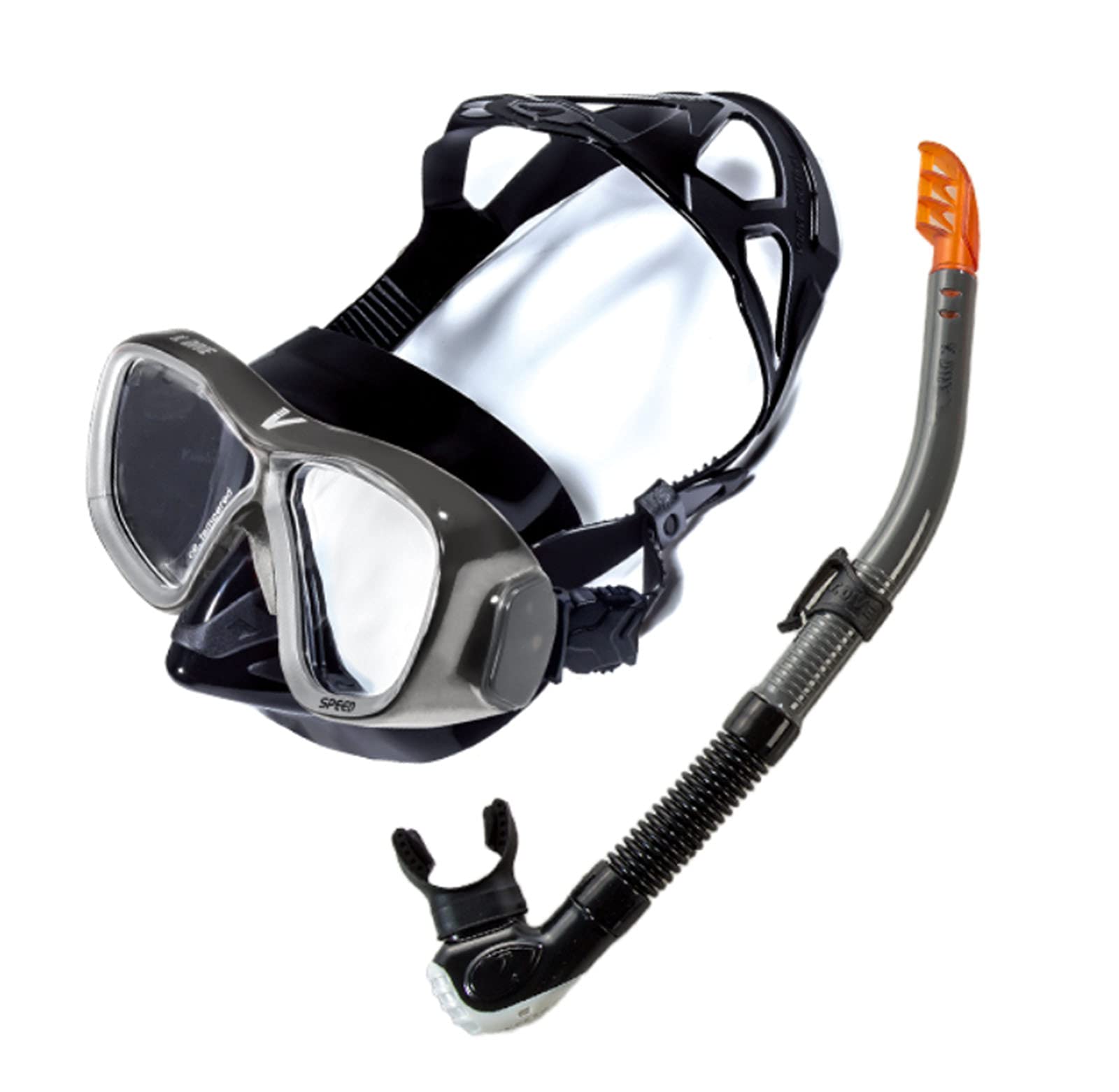 Masque de plongée panoramique anti-buée en silicone confort pour exploration marine
