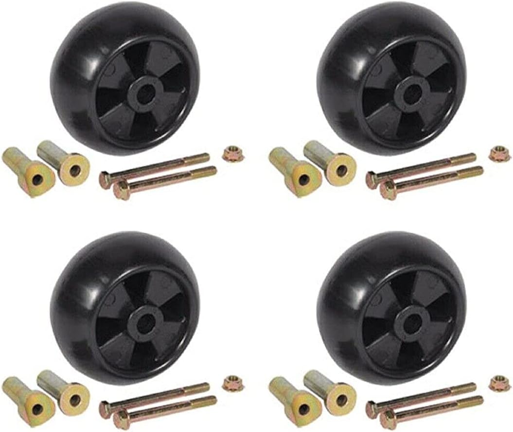 Set 4 Pack Deck Wheels Replacement For 48" 54" Cut Craftsman GT5000 Husqvarna LGT2654 Z246 ZTR Mowers