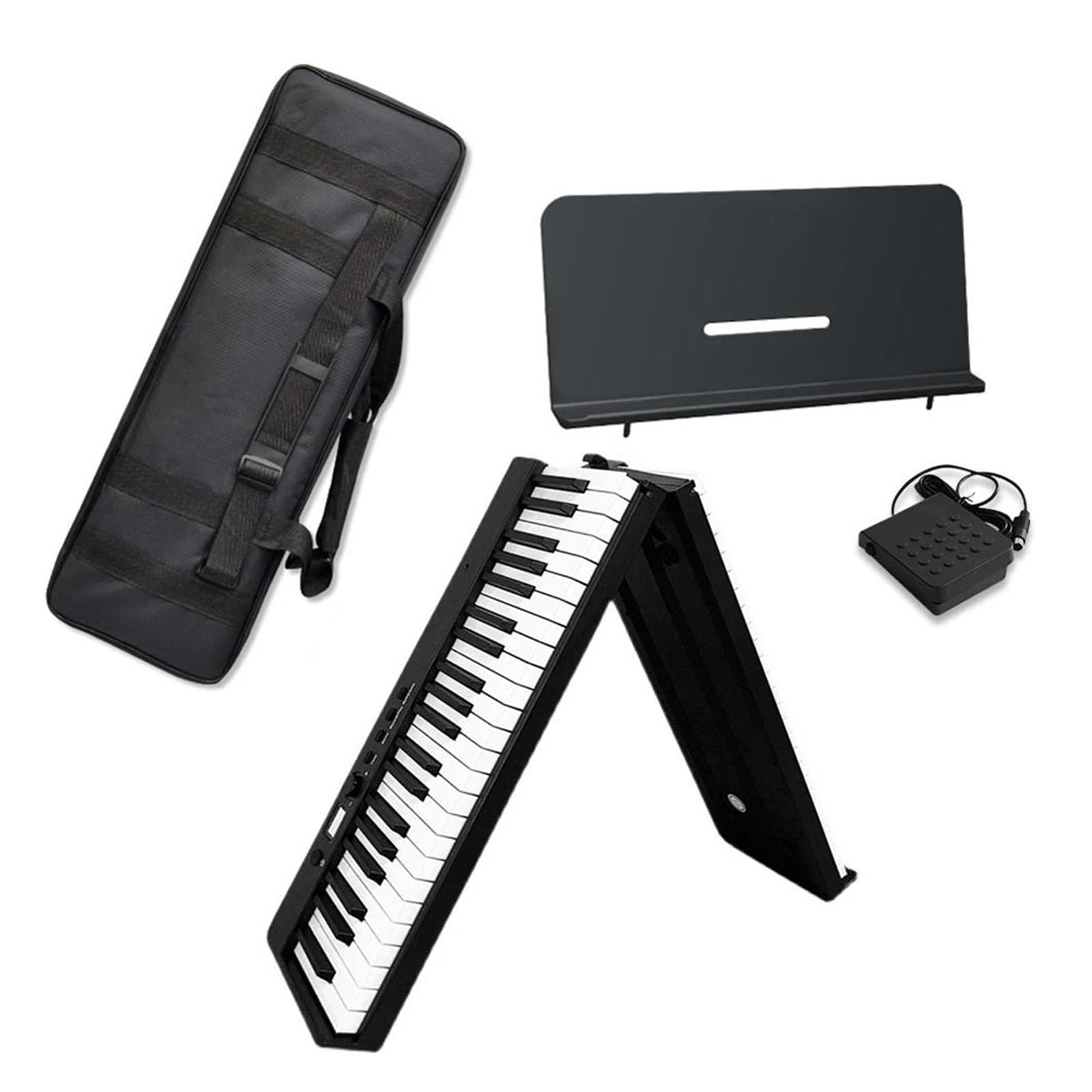 電子キーボード 88鍵折りたたみ式電子ピアノ 音楽ピアノ 多機能折りたたみ式電子 Amazon | プロ仕様の電子キーボード 折りたたみピアノ