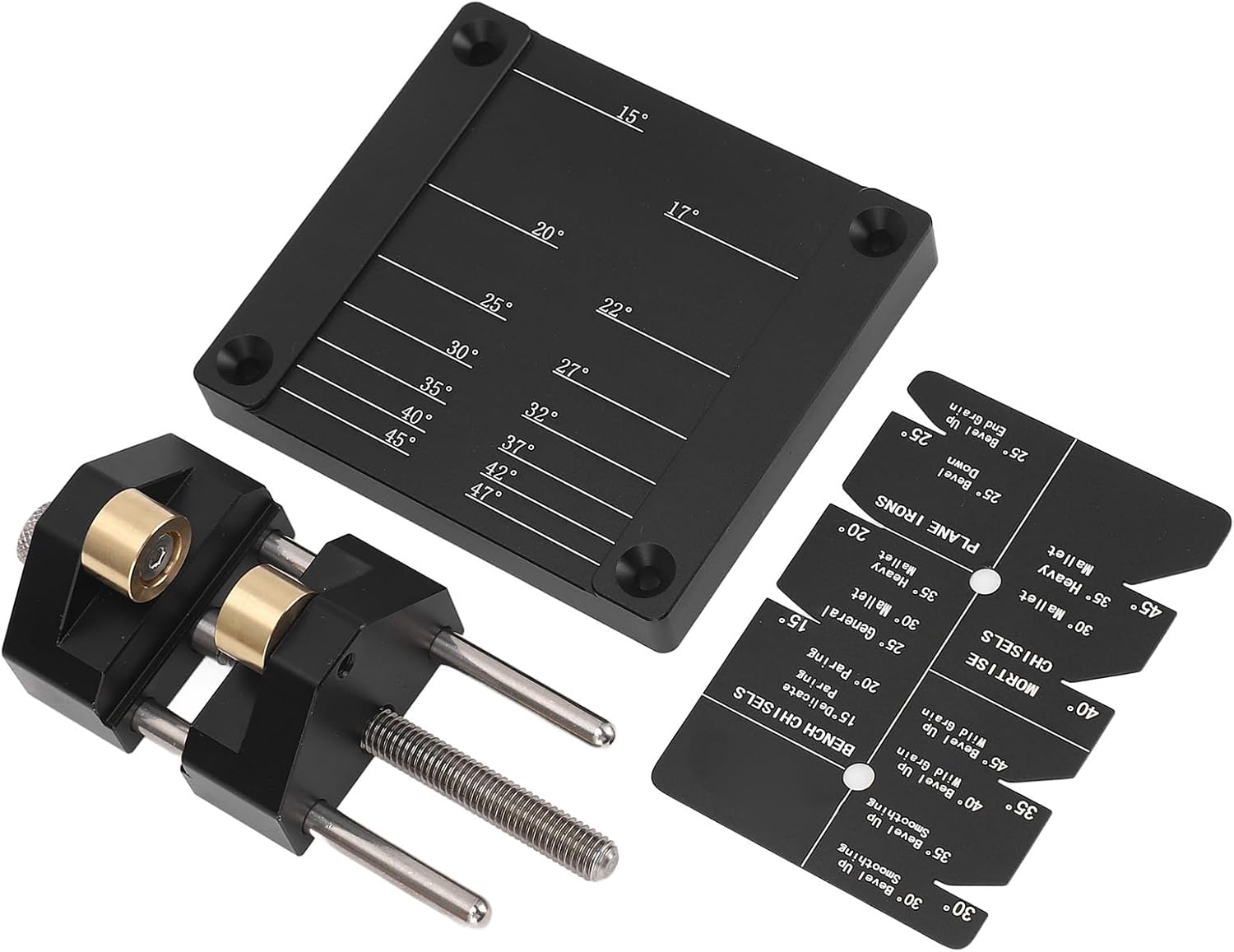 Honing Guide System Woodworking Plane Chisel Sharpening Kit Aluminum Alloy Hand Tool for Workshop Woodworking Projects