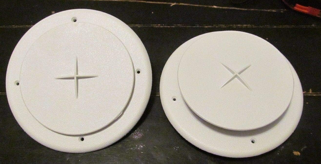 VV Brother’s store New 2 Pack SALE Adjustable Round Ceiling Air Conditioner AC Vent White RV Motorhome