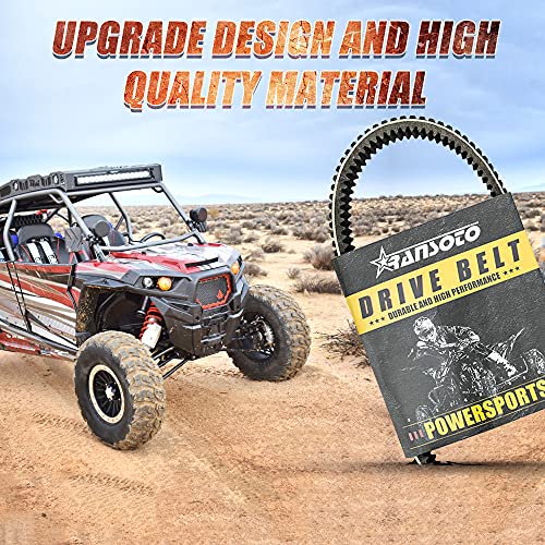 Drive Belt Compatible With 2008-2013 Kawasaki Teryx 750,2012-2020 Brute Force 750, 2005-2013 Brute Force 650, 2003-2012 Prairie 360 Replace Part# 59011-0019 59011-0003 #TOP5