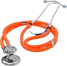 Dixie Ems Sprague-Rappaport Type Two Tube Stethoscope – Orange