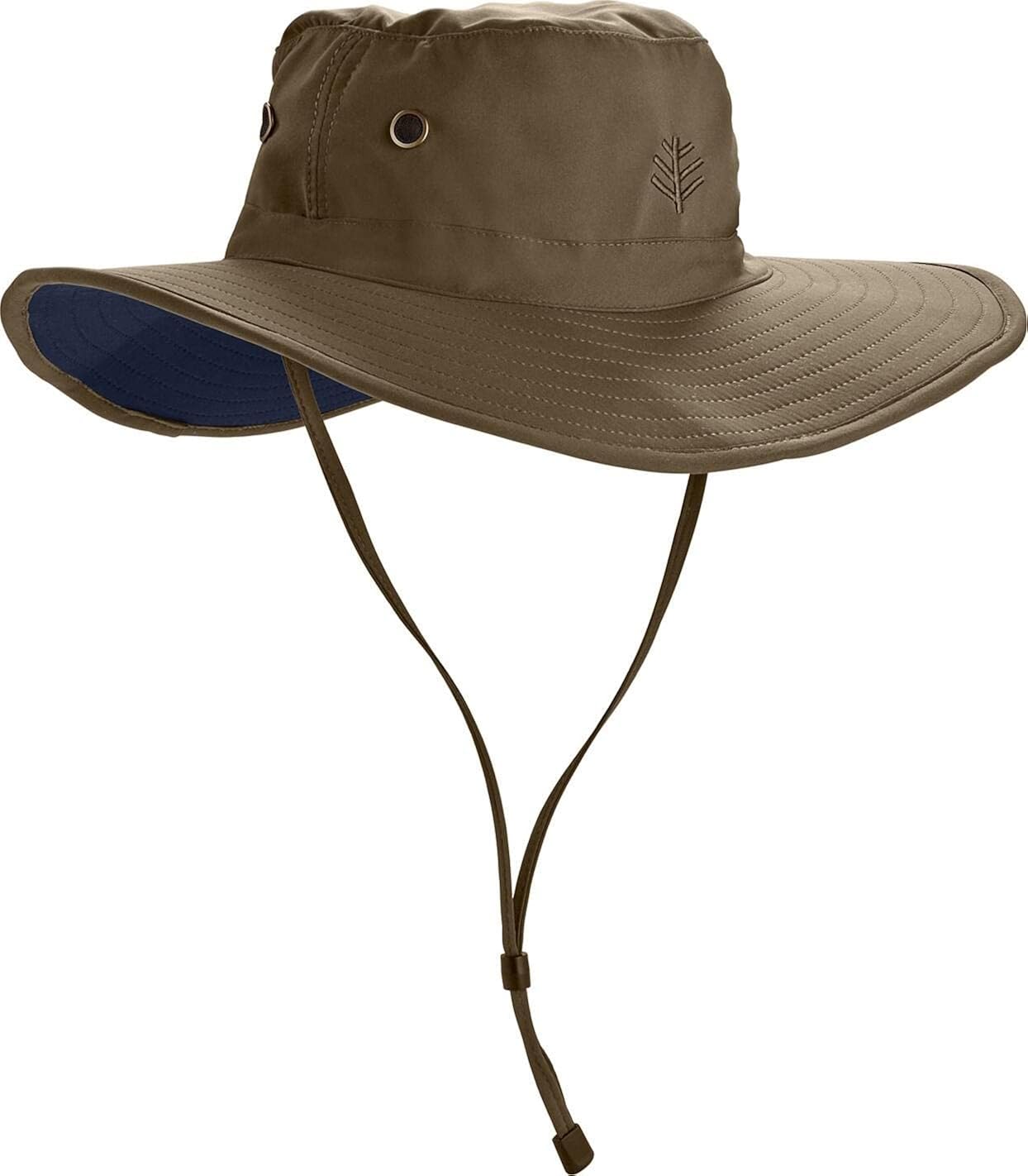 Coolibar UPF 50+ Men's Leo Shapeable Wide Brim Hat - Sun Protective at  Men’s Clothing store