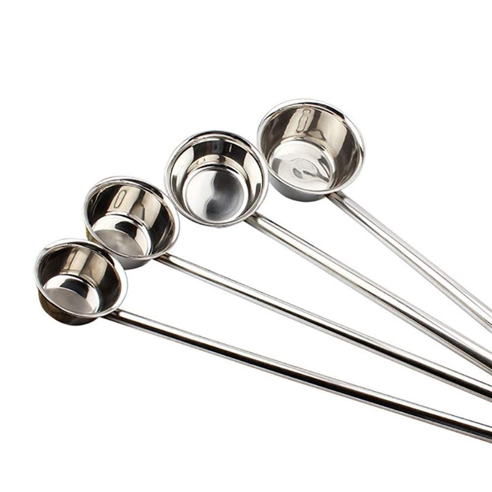 GLigeT Cucharas de Sopa Utensilios de Cocina Mango Largo Acero Inoxidable, Sopa, Leche, Cuchara, Utensilios de Cocina de Gran Capacidad, Cucharón para el hogar y la Cocina (Color : 12cm)
