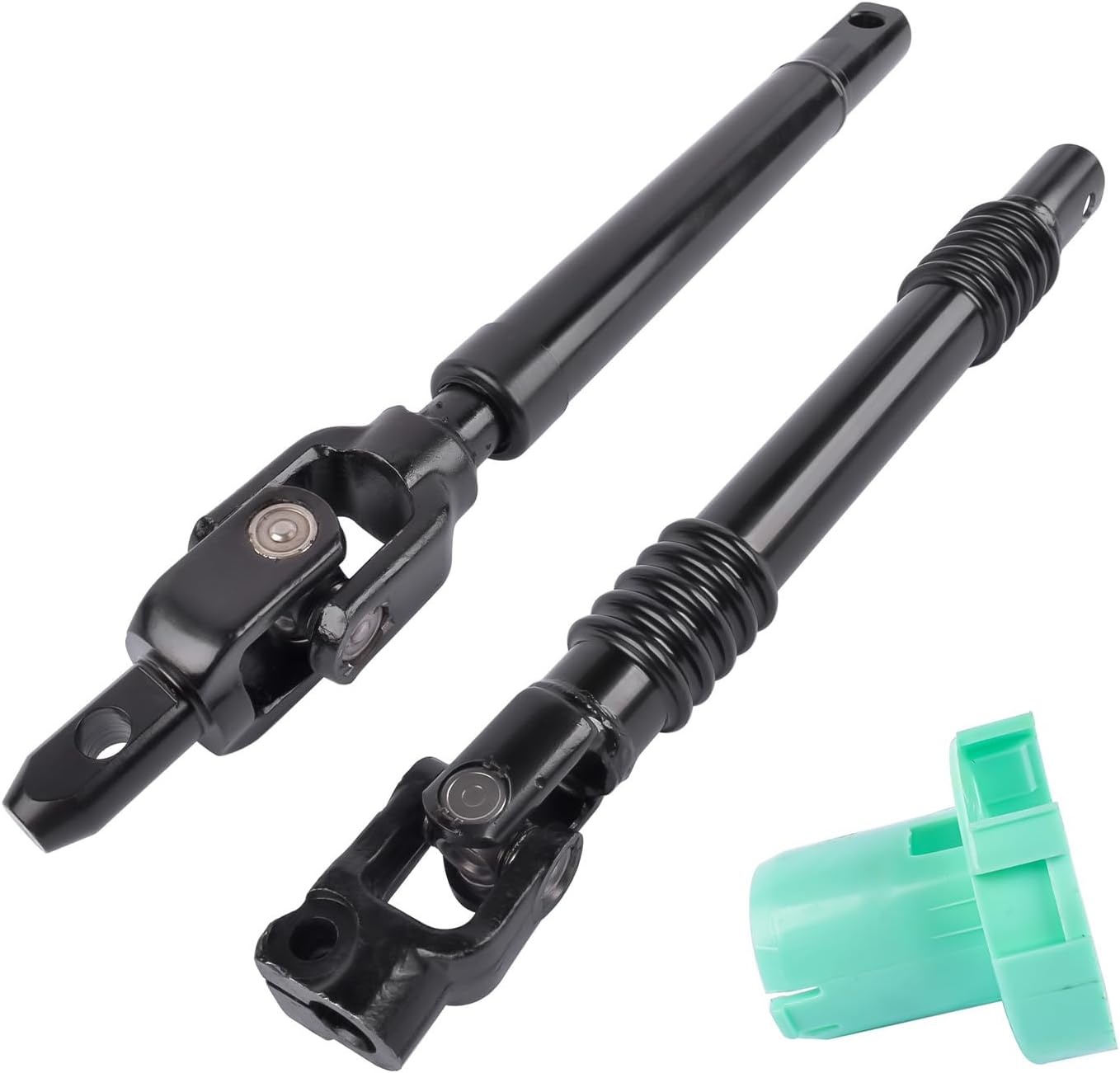 Upper & Lower Intermediate Steering Shafts Kit Replacement for Chevy Silverado GMC Sierra 1500 2500 3500 1999-2007 19153614 26078079 88963617