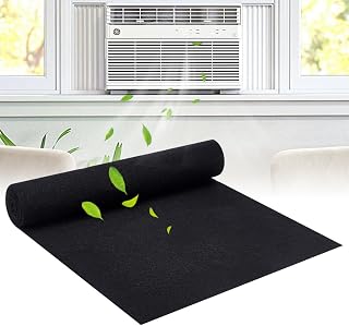OLYCRAFT - Lote de 2 hojas de filtro de carbón activado, 120 x 39 cm, filtro de aire plegable para cortar filtros de purificación de aire, hojas de coche, cocina, sistemas HVAC comerciales