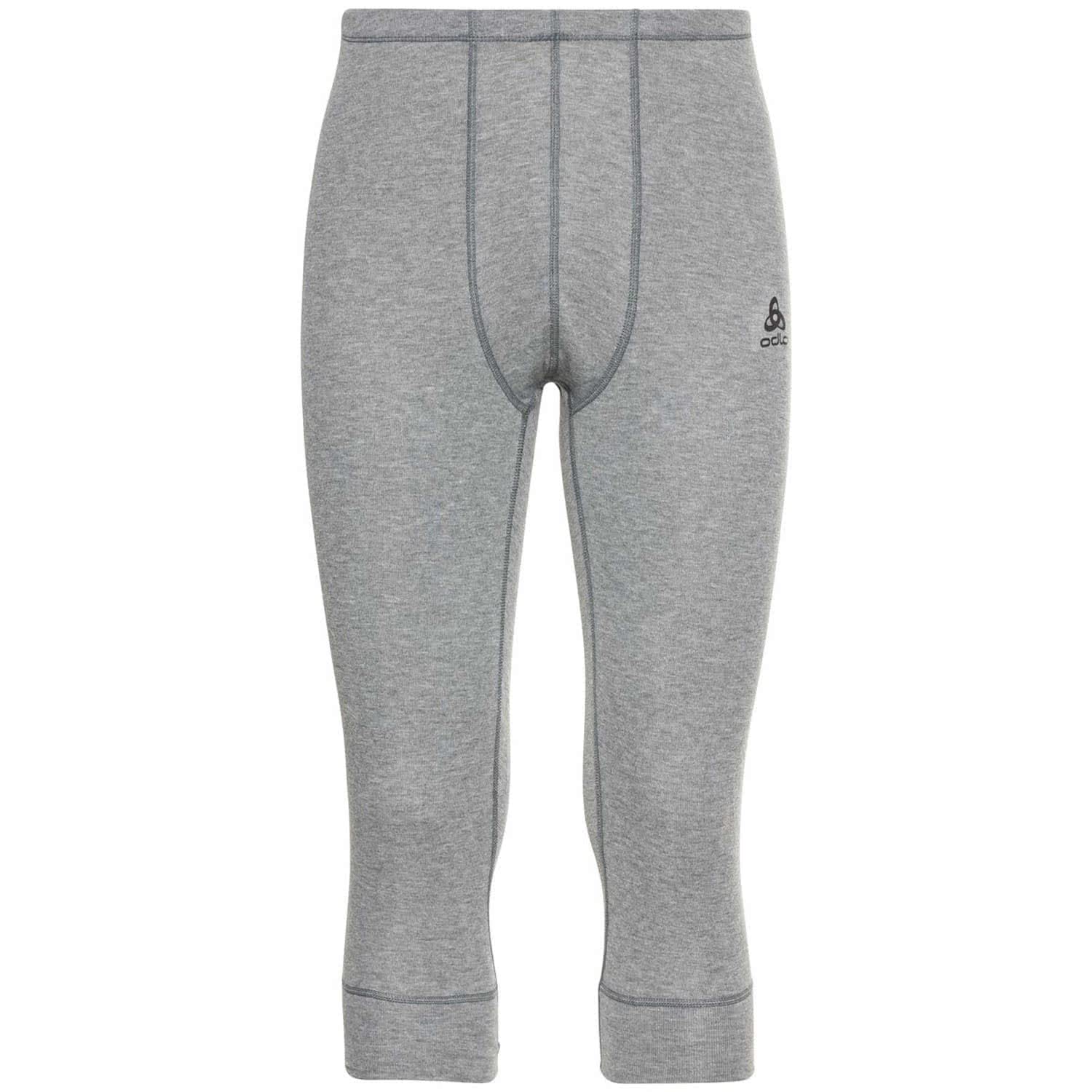 Odlo Men Functional underwear 3/4 pants ACTIVE WARM ECO, odlo steel grey melange, L