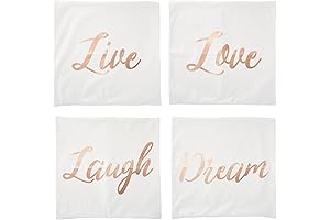 Juvale Rose Gold Throw Pillow Covers for Elegant Living Room Decor