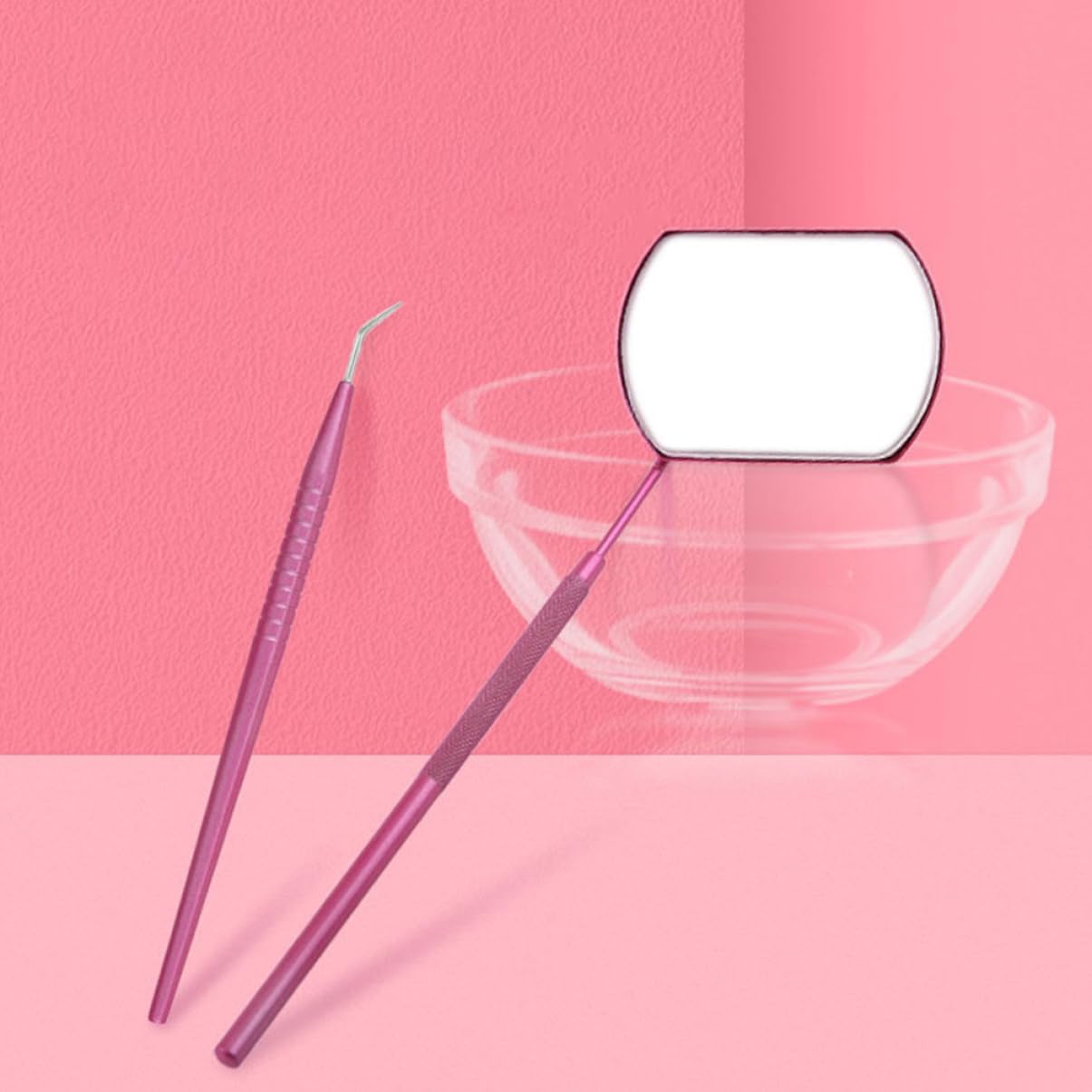 PLAFOPE Stainless Steel Eyelash Grafted Pick Rod Mirror Lash Pick-up Stick for