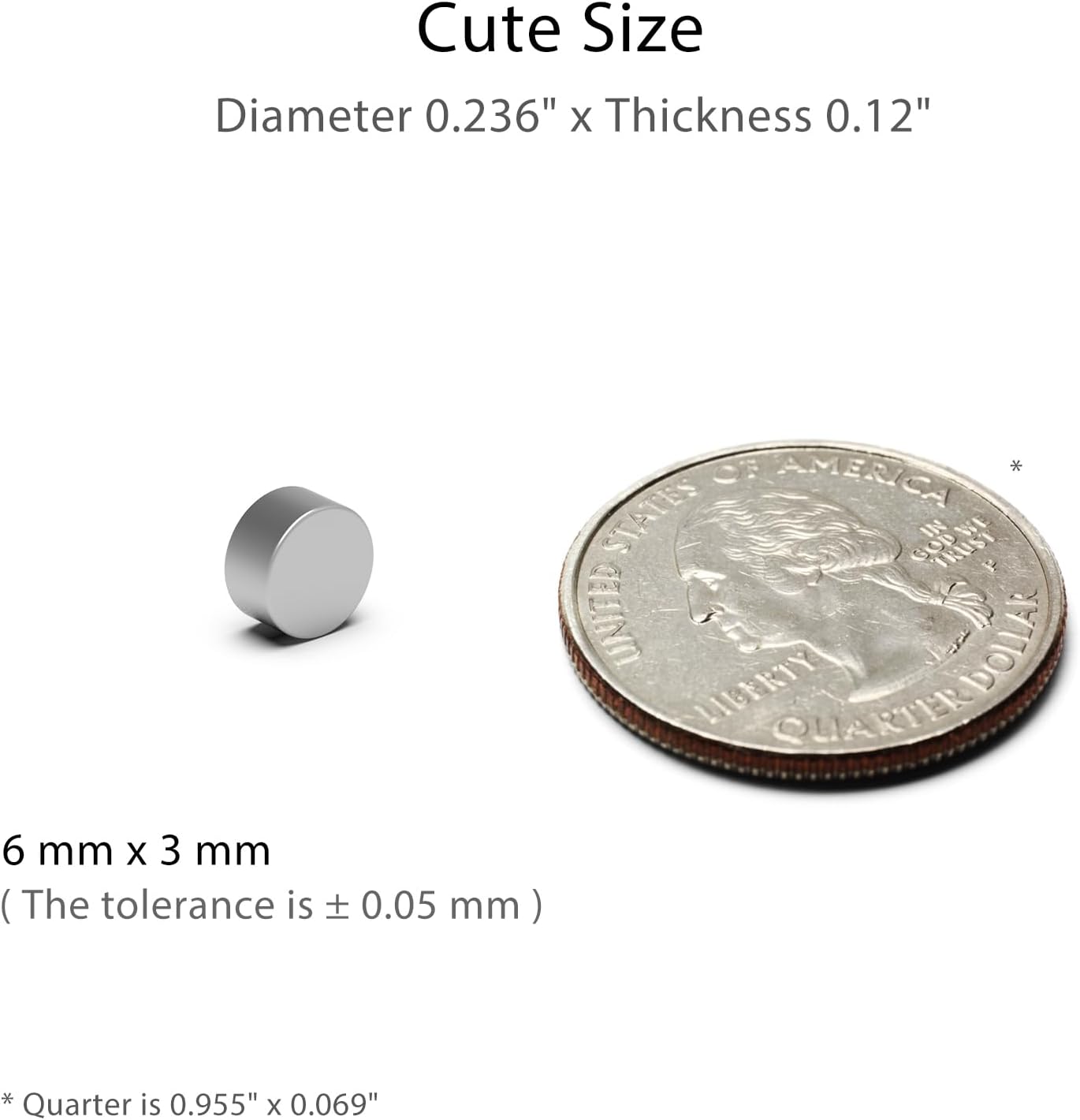 Strong Neodymium Rare Earth Magnets, 0.23x0.12 Inch, 120 PCS