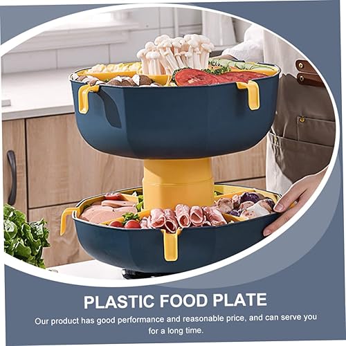 Miniatura 9 de Alipis Drenaje con bandeja de drenaje recipientes de fiesta para cesta de verduras recipiente seco capa de agua cuencos para servir frutas