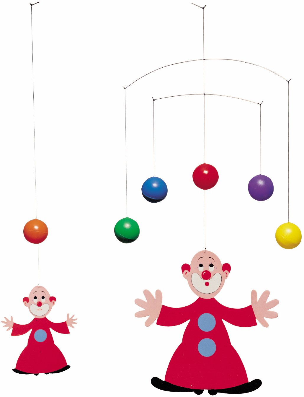 The Juggler's Apprentice Hanging Nursery Mobile - 16 Inches - Handmade in Denmark by Flensted