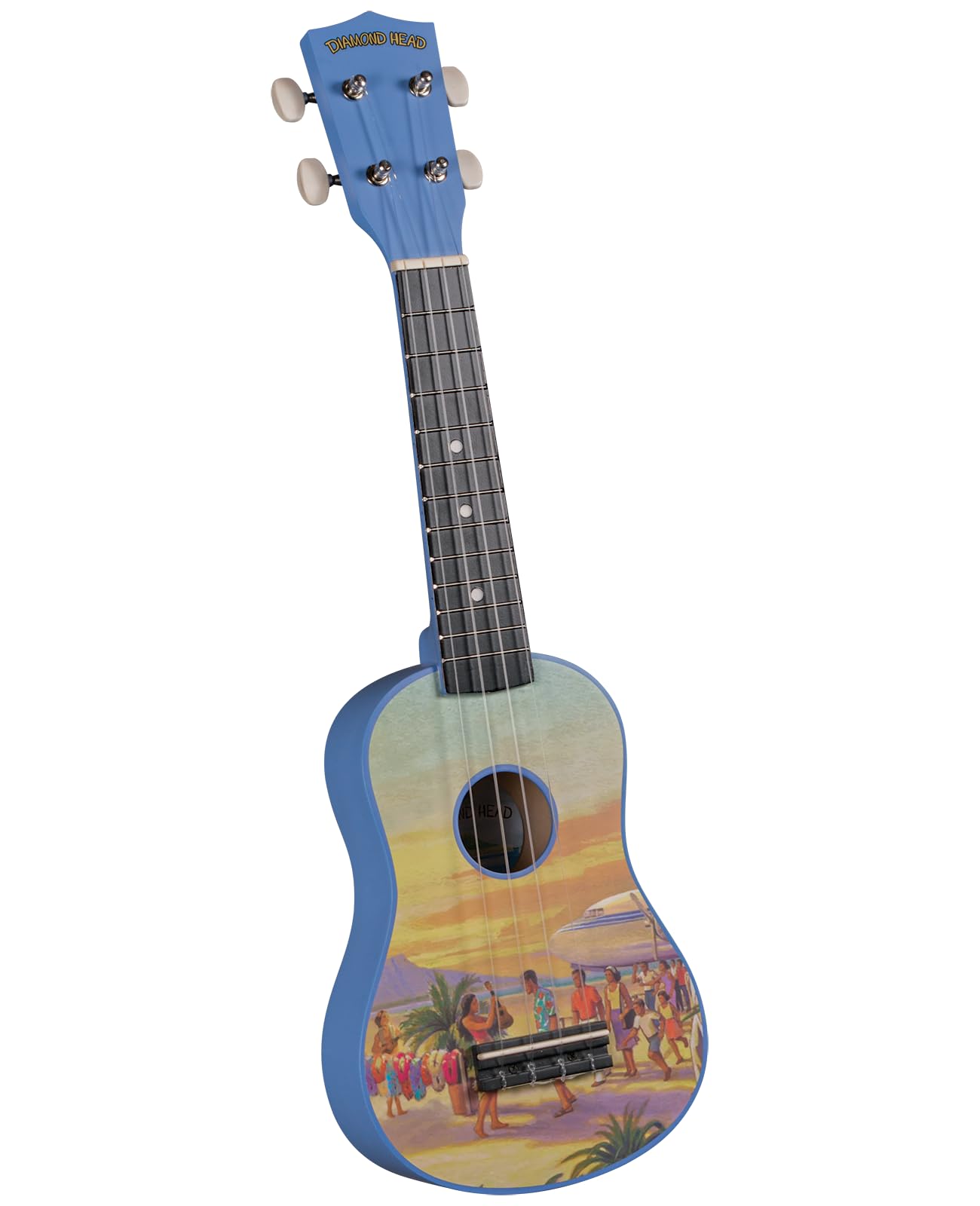 DU-133 Vintage Series Soprano Ukulele - Vintage Hawaii,Blue