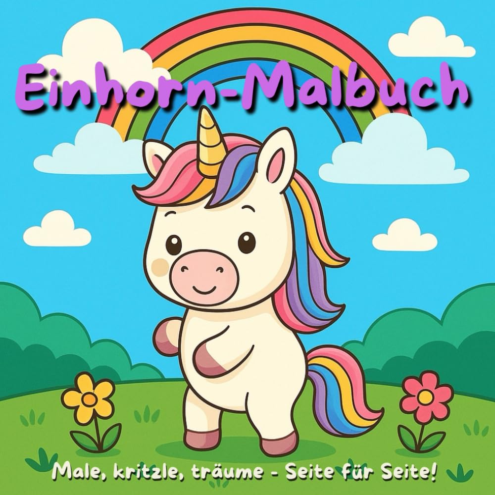 Einhorn Malbuch: für Kinder, ab 3 Jahren